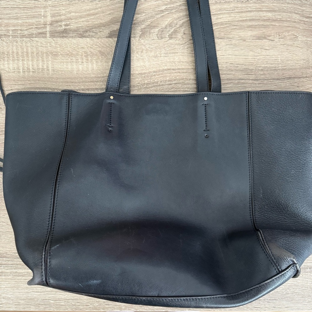 Chic Black and Blue Designer Tote Bag - Picture 6 of 14